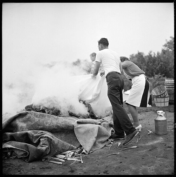 [119 Snapshots of Beach and Parade Scenes, Tournament Spectators, and Clambake, Blackpoint Country Club, Old Lyme, Connecticut], Walker Evans (American, St. Louis, Missouri 1903–1975 New Haven, Connecticut), Film negative
