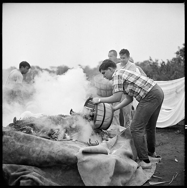 [119 Snapshots of Beach and Parade Scenes, Tournament Spectators, and Clambake, Blackpoint Country Club, Old Lyme, Connecticut], Walker Evans (American, St. Louis, Missouri 1903–1975 New Haven, Connecticut), Film negative