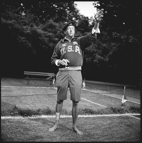 [175 Portraits and Snapshots: Ted Hilles and Gourlay Playing Golf at Old Lyme Country Club, Carrol Cooney Playing Bocce, Tennis Spectators, Croquet and Clambake at Blackpoint Country Club, Old Lyme, Connecticut], Walker Evans (American, St. Louis, Missouri 1903–1975 New Haven, Connecticut), Film negative
