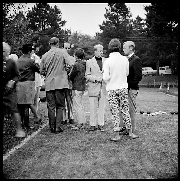 [175 Portraits and Snapshots: Ted Hilles and Gourlay Playing Golf at Old Lyme Country Club, Carrol Cooney Playing Bocce, Tennis Spectators, Croquet and Clambake at Blackpoint Country Club, Old Lyme, Connecticut], Walker Evans (American, St. Louis, Missouri 1903–1975 New Haven, Connecticut), Film negative