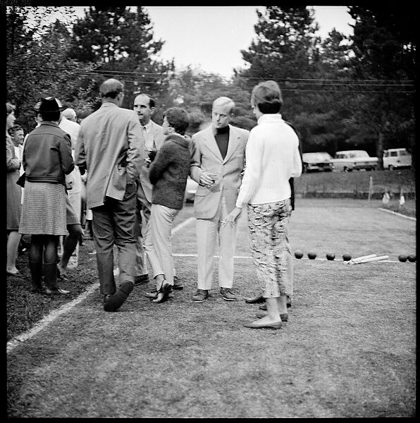 [175 Portraits and Snapshots: Ted Hilles and Gourlay Playing Golf at Old Lyme Country Club, Carrol Cooney Playing Bocce, Tennis Spectators, Croquet and Clambake at Blackpoint Country Club, Old Lyme, Connecticut], Walker Evans (American, St. Louis, Missouri 1903–1975 New Haven, Connecticut), Film negative
