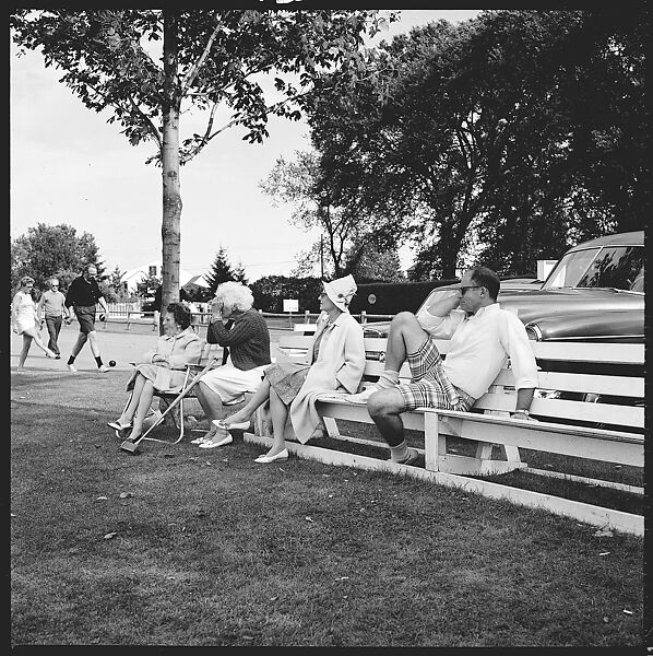 [175 Portraits and Snapshots: Ted Hilles and Gourlay Playing Golf at Old Lyme Country Club, Carrol Cooney Playing Bocce, Tennis Spectators, Croquet and Clambake at Blackpoint Country Club, Old Lyme, Connecticut], Walker Evans (American, St. Louis, Missouri 1903–1975 New Haven, Connecticut), Film negative