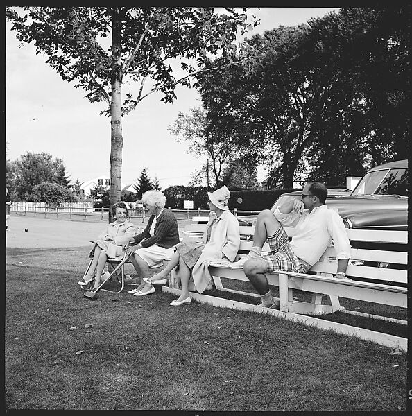 [175 Portraits and Snapshots: Ted Hilles and Gourlay Playing Golf at Old Lyme Country Club, Carrol Cooney Playing Bocce, Tennis Spectators, Croquet and Clambake at Blackpoint Country Club, Old Lyme, Connecticut], Walker Evans (American, St. Louis, Missouri 1903–1975 New Haven, Connecticut), Film negative