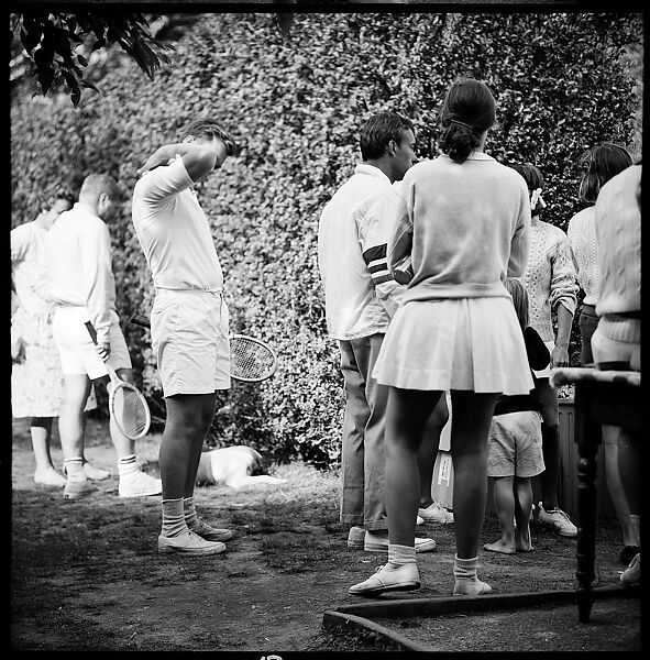 [175 Portraits and Snapshots: Ted Hilles and Gourlay Playing Golf at Old Lyme Country Club, Carrol Cooney Playing Bocce, Tennis Spectators, Croquet and Clambake at Blackpoint Country Club, Old Lyme, Connecticut], Walker Evans (American, St. Louis, Missouri 1903–1975 New Haven, Connecticut), Film negative