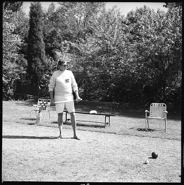 [175 Portraits and Snapshots: Ted Hilles and Gourlay Playing Golf at Old Lyme Country Club, Carrol Cooney Playing Bocce, Tennis Spectators, Croquet and Clambake at Blackpoint Country Club, Old Lyme, Connecticut], Walker Evans (American, St. Louis, Missouri 1903–1975 New Haven, Connecticut), Film negative
