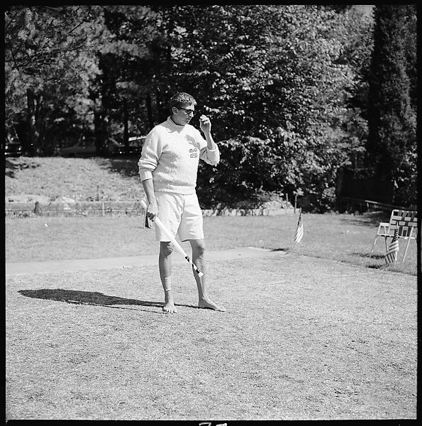 [175 Portraits and Snapshots: Ted Hilles and Gourlay Playing Golf at Old Lyme Country Club, Carrol Cooney Playing Bocce, Tennis Spectators, Croquet and Clambake at Blackpoint Country Club, Old Lyme, Connecticut], Walker Evans (American, St. Louis, Missouri 1903–1975 New Haven, Connecticut), Film negative