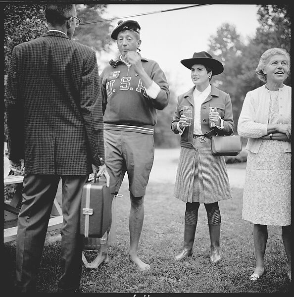 [175 Portraits and Snapshots: Ted Hilles and Gourlay Playing Golf at Old Lyme Country Club, Carrol Cooney Playing Bocce, Tennis Spectators, Croquet and Clambake at Blackpoint Country Club, Old Lyme, Connecticut], Walker Evans (American, St. Louis, Missouri 1903–1975 New Haven, Connecticut), Film negative