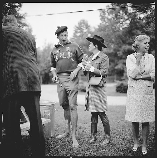 [175 Portraits and Snapshots: Ted Hilles and Gourlay Playing Golf at Old Lyme Country Club, Carrol Cooney Playing Bocce, Tennis Spectators, Croquet and Clambake at Blackpoint Country Club, Old Lyme, Connecticut], Walker Evans (American, St. Louis, Missouri 1903–1975 New Haven, Connecticut), Film negative