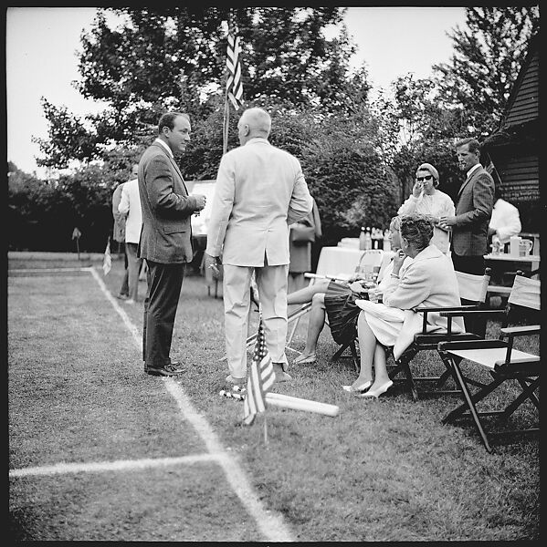 [175 Portraits and Snapshots: Ted Hilles and Gourlay Playing Golf at Old Lyme Country Club, Carrol Cooney Playing Bocce, Tennis Spectators, Croquet and Clambake at Blackpoint Country Club, Old Lyme, Connecticut], Walker Evans (American, St. Louis, Missouri 1903–1975 New Haven, Connecticut), Film negative