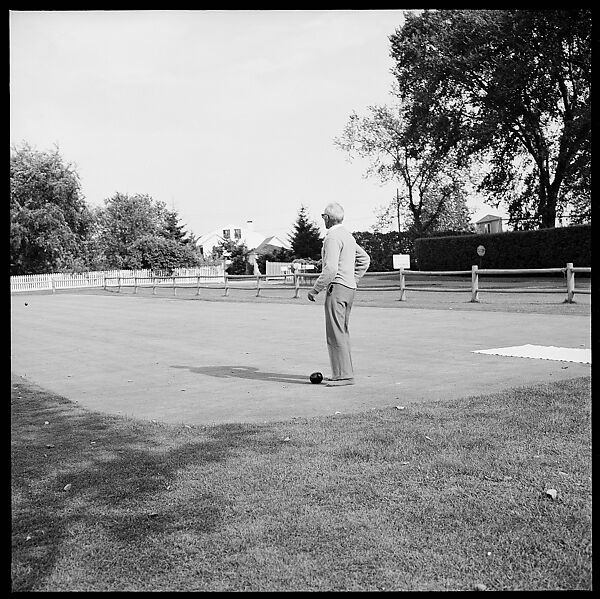 [175 Portraits and Snapshots: Ted Hilles and Gourlay Playing Golf at Old Lyme Country Club, Carrol Cooney Playing Bocce, Tennis Spectators, Croquet and Clambake at Blackpoint Country Club, Old Lyme, Connecticut], Walker Evans (American, St. Louis, Missouri 1903–1975 New Haven, Connecticut), Film negative