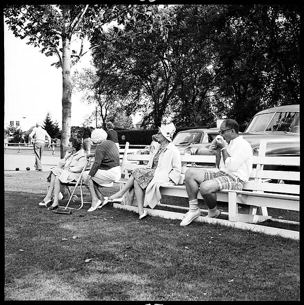[175 Portraits and Snapshots: Ted Hilles and Gourlay Playing Golf at Old Lyme Country Club, Carrol Cooney Playing Bocce, Tennis Spectators, Croquet and Clambake at Blackpoint Country Club, Old Lyme, Connecticut], Walker Evans (American, St. Louis, Missouri 1903–1975 New Haven, Connecticut), Film negative