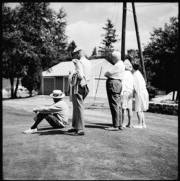 [175 Portraits and Snapshots: Ted Hilles and Gourlay Playing Golf at Old Lyme Country Club, Carrol Cooney Playing Bocce, Tennis Spectators, Croquet and Clambake at Blackpoint Country Club, Old Lyme, Connecticut], Walker Evans (American, St. Louis, Missouri 1903–1975 New Haven, Connecticut), Film negative