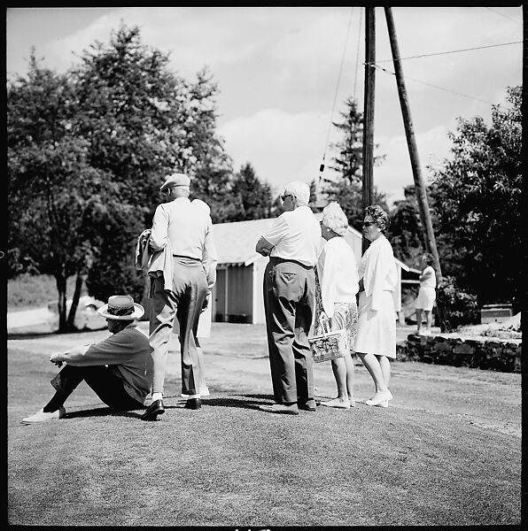 [175 Portraits and Snapshots: Ted Hilles and Gourlay Playing Golf at Old Lyme Country Club, Carrol Cooney Playing Bocce, Tennis Spectators, Croquet and Clambake at Blackpoint Country Club, Old Lyme, Connecticut], Walker Evans (American, St. Louis, Missouri 1903–1975 New Haven, Connecticut), Film negative