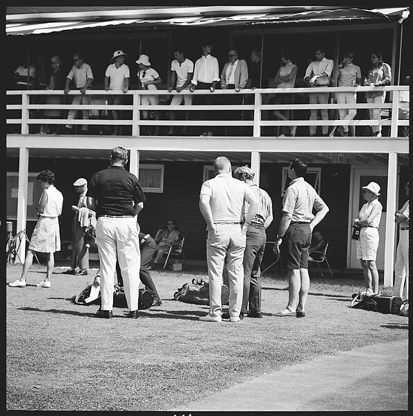 [175 Portraits and Snapshots: Ted Hilles and Gourlay Playing Golf at Old Lyme Country Club, Carrol Cooney Playing Bocce, Tennis Spectators, Croquet and Clambake at Blackpoint Country Club, Old Lyme, Connecticut], Walker Evans (American, St. Louis, Missouri 1903–1975 New Haven, Connecticut), Film negative