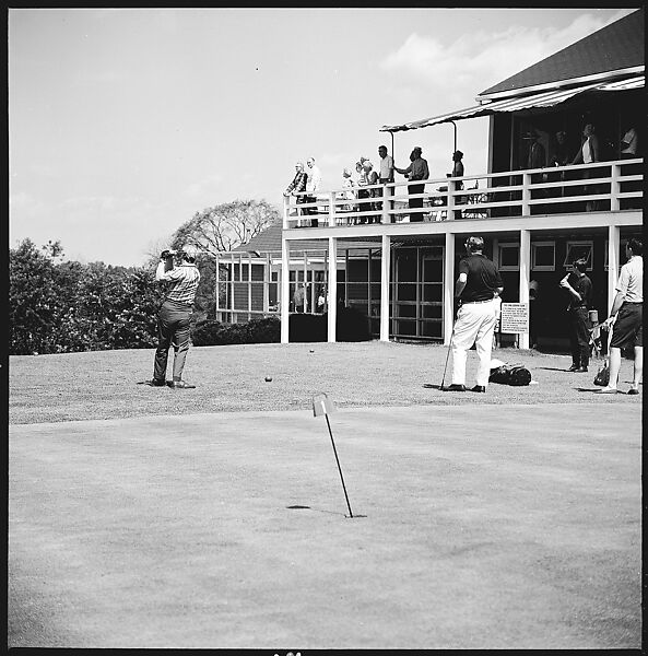 [175 Portraits and Snapshots: Ted Hilles and Gourlay Playing Golf at Old Lyme Country Club, Carrol Cooney Playing Bocce, Tennis Spectators, Croquet and Clambake at Blackpoint Country Club, Old Lyme, Connecticut], Walker Evans (American, St. Louis, Missouri 1903–1975 New Haven, Connecticut), Film negative