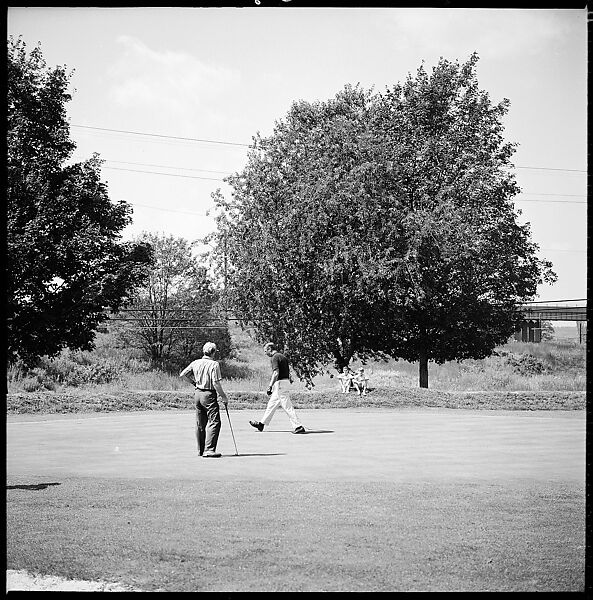 [175 Portraits and Snapshots: Ted Hilles and Gourlay Playing Golf at Old Lyme Country Club, Carrol Cooney Playing Bocce, Tennis Spectators, Croquet and Clambake at Blackpoint Country Club, Old Lyme, Connecticut], Walker Evans (American, St. Louis, Missouri 1903–1975 New Haven, Connecticut), Film negative