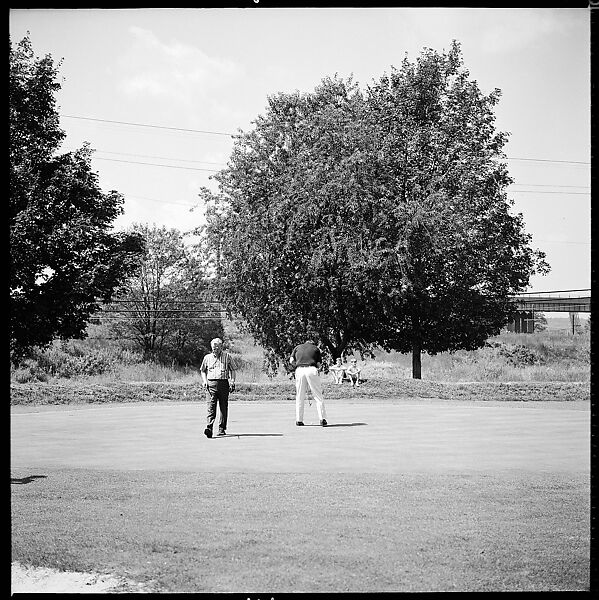 [175 Portraits and Snapshots: Ted Hilles and Gourlay Playing Golf at Old Lyme Country Club, Carrol Cooney Playing Bocce, Tennis Spectators, Croquet and Clambake at Blackpoint Country Club, Old Lyme, Connecticut], Walker Evans (American, St. Louis, Missouri 1903–1975 New Haven, Connecticut), Film negative