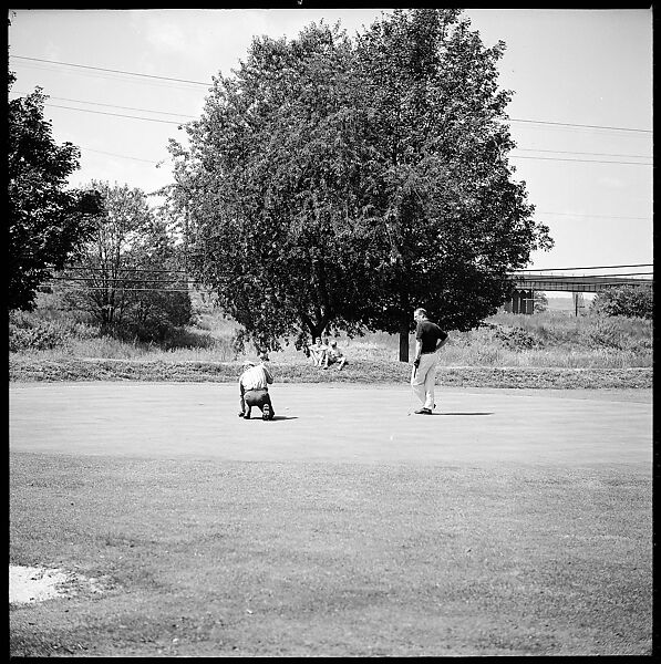 [175 Portraits and Snapshots: Ted Hilles and Gourlay Playing Golf at Old Lyme Country Club, Carrol Cooney Playing Bocce, Tennis Spectators, Croquet and Clambake at Blackpoint Country Club, Old Lyme, Connecticut], Walker Evans (American, St. Louis, Missouri 1903–1975 New Haven, Connecticut), Film negative