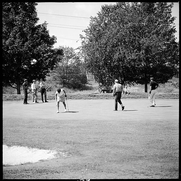 [175 Portraits and Snapshots: Ted Hilles and Gourlay Playing Golf at Old Lyme Country Club, Carrol Cooney Playing Bocce, Tennis Spectators, Croquet and Clambake at Blackpoint Country Club, Old Lyme, Connecticut], Walker Evans (American, St. Louis, Missouri 1903–1975 New Haven, Connecticut), Film negative