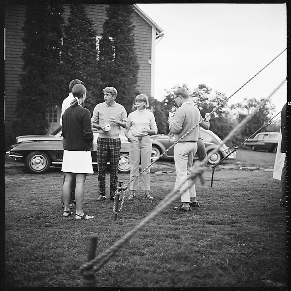[175 Portraits and Snapshots: Ted Hilles and Gourlay Playing Golf at Old Lyme Country Club, Carrol Cooney Playing Bocce, Tennis Spectators, Croquet and Clambake at Blackpoint Country Club, Old Lyme, Connecticut], Walker Evans (American, St. Louis, Missouri 1903–1975 New Haven, Connecticut), Film negative