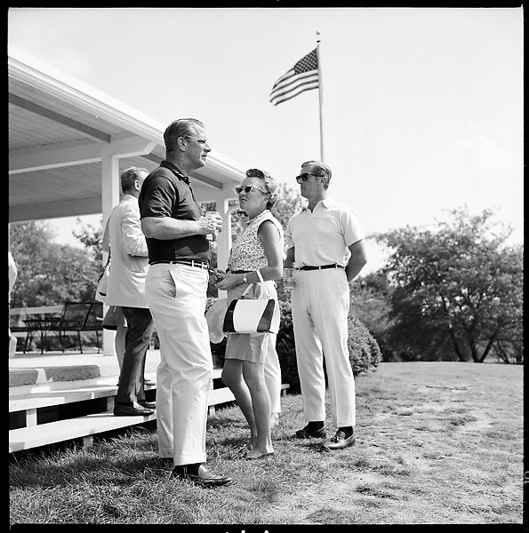 [175 Portraits and Snapshots: Ted Hilles and Gourlay Playing Golf at Old Lyme Country Club, Carrol Cooney Playing Bocce, Tennis Spectators, Croquet and Clambake at Blackpoint Country Club, Old Lyme, Connecticut], Walker Evans (American, St. Louis, Missouri 1903–1975 New Haven, Connecticut), Film negative