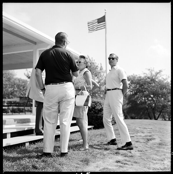 [175 Portraits and Snapshots: Ted Hilles and Gourlay Playing Golf at Old Lyme Country Club, Carrol Cooney Playing Bocce, Tennis Spectators, Croquet and Clambake at Blackpoint Country Club, Old Lyme, Connecticut], Walker Evans (American, St. Louis, Missouri 1903–1975 New Haven, Connecticut), Film negative