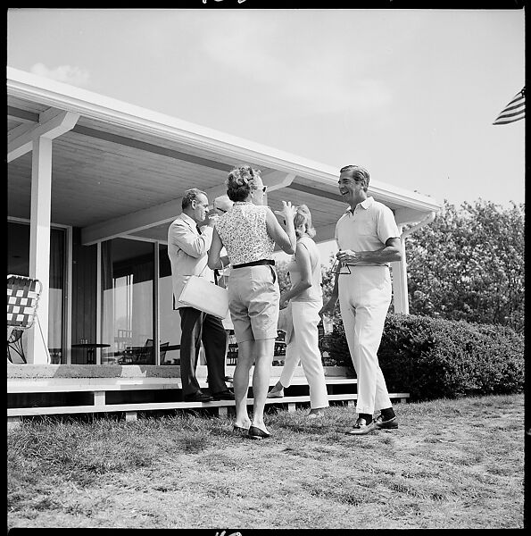 [175 Portraits and Snapshots: Ted Hilles and Gourlay Playing Golf at Old Lyme Country Club, Carrol Cooney Playing Bocce, Tennis Spectators, Croquet and Clambake at Blackpoint Country Club, Old Lyme, Connecticut], Walker Evans (American, St. Louis, Missouri 1903–1975 New Haven, Connecticut), Film negative