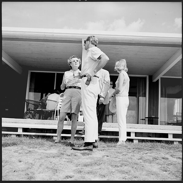 [175 Portraits and Snapshots: Ted Hilles and Gourlay Playing Golf at Old Lyme Country Club, Carrol Cooney Playing Bocce, Tennis Spectators, Croquet and Clambake at Blackpoint Country Club, Old Lyme, Connecticut], Walker Evans (American, St. Louis, Missouri 1903–1975 New Haven, Connecticut), Film negative