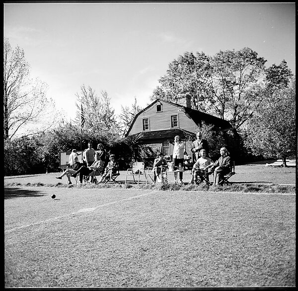 [89 Portraits and Snapshots: Carrol Cooney and Bocce Tournament Spectators, Turtle at Old Lyme Country Club, Old Lyme, Connecticut], Walker Evans (American, St. Louis, Missouri 1903–1975 New Haven, Connecticut), Film negative