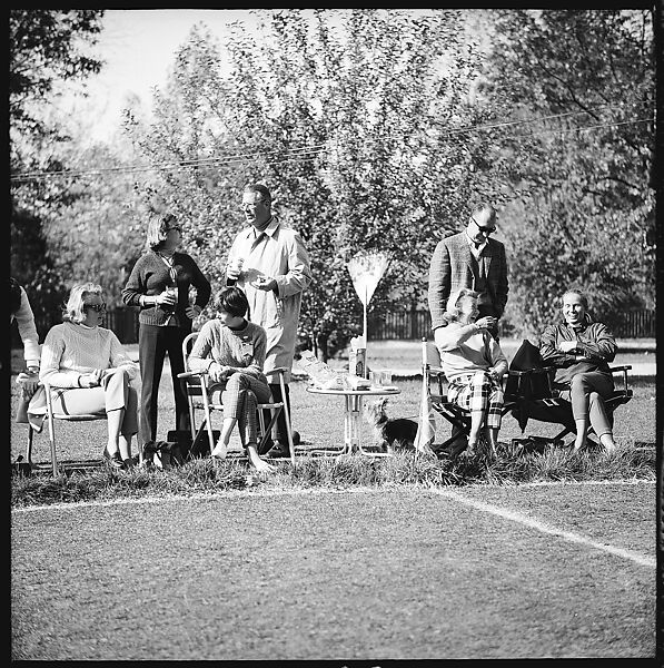 [89 Portraits and Snapshots: Carrol Cooney and Bocce Tournament Spectators, Turtle at Old Lyme Country Club, Old Lyme, Connecticut], Walker Evans (American, St. Louis, Missouri 1903–1975 New Haven, Connecticut), Film negative