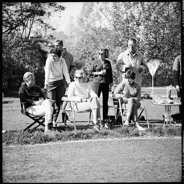 [89 Portraits and Snapshots: Carrol Cooney and Bocce Tournament Spectators, Turtle at Old Lyme Country Club, Old Lyme, Connecticut], Walker Evans (American, St. Louis, Missouri 1903–1975 New Haven, Connecticut), Film negative