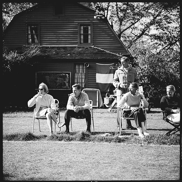 [89 Portraits and Snapshots: Carrol Cooney and Bocce Tournament Spectators, Turtle at Old Lyme Country Club, Old Lyme, Connecticut], Walker Evans (American, St. Louis, Missouri 1903–1975 New Haven, Connecticut), Film negative