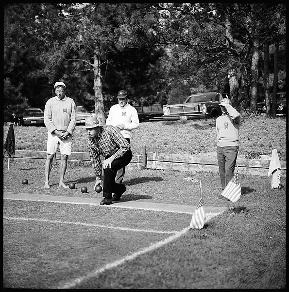 [89 Portraits and Snapshots: Carrol Cooney and Bocce Tournament Spectators, Turtle at Old Lyme Country Club, Old Lyme, Connecticut], Walker Evans (American, St. Louis, Missouri 1903–1975 New Haven, Connecticut), Film negative