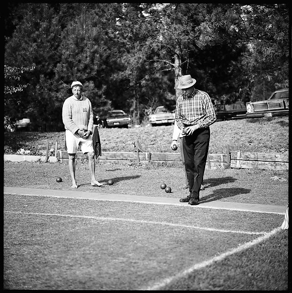 [89 Portraits and Snapshots: Carrol Cooney and Bocce Tournament Spectators, Turtle at Old Lyme Country Club, Old Lyme, Connecticut], Walker Evans (American, St. Louis, Missouri 1903–1975 New Haven, Connecticut), Film negative