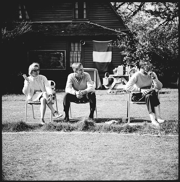 [89 Portraits and Snapshots: Carrol Cooney and Bocce Tournament Spectators, Turtle at Old Lyme Country Club, Old Lyme, Connecticut], Walker Evans (American, St. Louis, Missouri 1903–1975 New Haven, Connecticut), Film negative