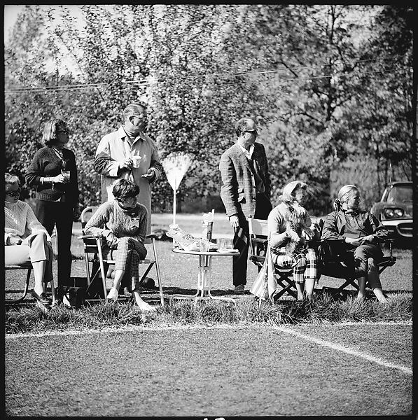 [89 Portraits and Snapshots: Carrol Cooney and Bocce Tournament Spectators, Turtle at Old Lyme Country Club, Old Lyme, Connecticut], Walker Evans (American, St. Louis, Missouri 1903–1975 New Haven, Connecticut), Film negative