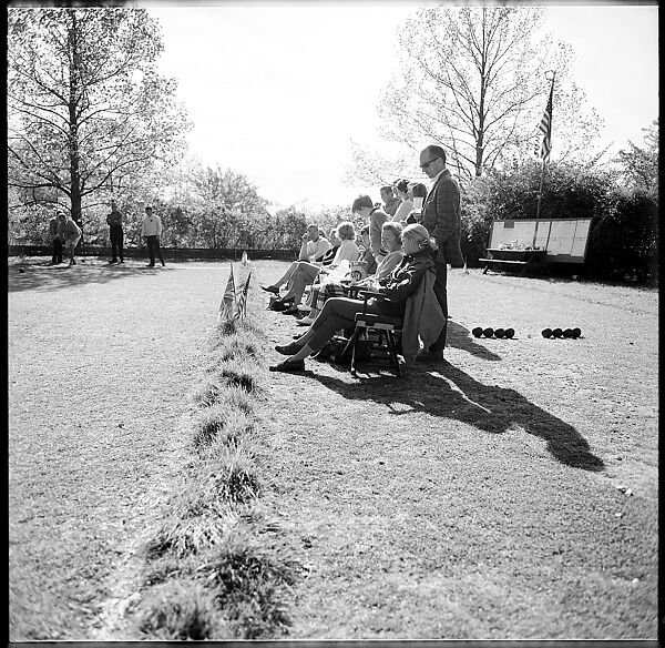 [89 Portraits and Snapshots: Carrol Cooney and Bocce Tournament Spectators, Turtle at Old Lyme Country Club, Old Lyme, Connecticut], Walker Evans (American, St. Louis, Missouri 1903–1975 New Haven, Connecticut), Film negative