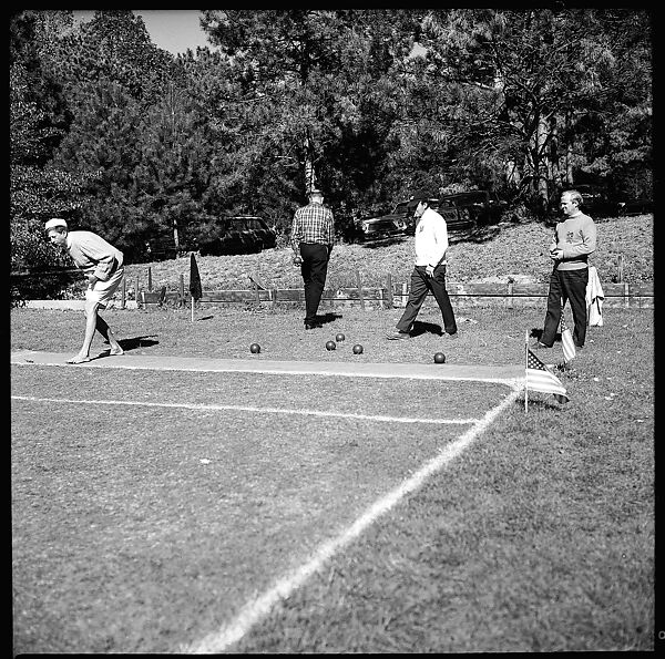 [89 Portraits and Snapshots: Carrol Cooney and Bocce Tournament Spectators, Turtle at Old Lyme Country Club, Old Lyme, Connecticut], Walker Evans (American, St. Louis, Missouri 1903–1975 New Haven, Connecticut), Film negative