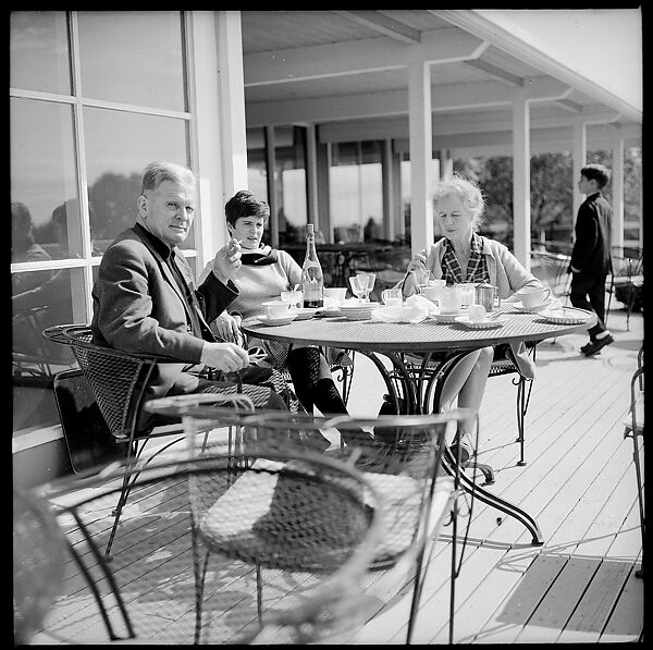 [89 Portraits and Snapshots: Carrol Cooney and Bocce Tournament Spectators, Turtle at Old Lyme Country Club, Old Lyme, Connecticut], Walker Evans (American, St. Louis, Missouri 1903–1975 New Haven, Connecticut), Film negative
