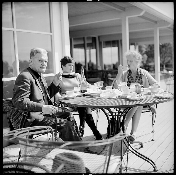 [89 Portraits and Snapshots: Carrol Cooney and Bocce Tournament Spectators, Turtle at Old Lyme Country Club, Old Lyme, Connecticut], Walker Evans (American, St. Louis, Missouri 1903–1975 New Haven, Connecticut), Film negative