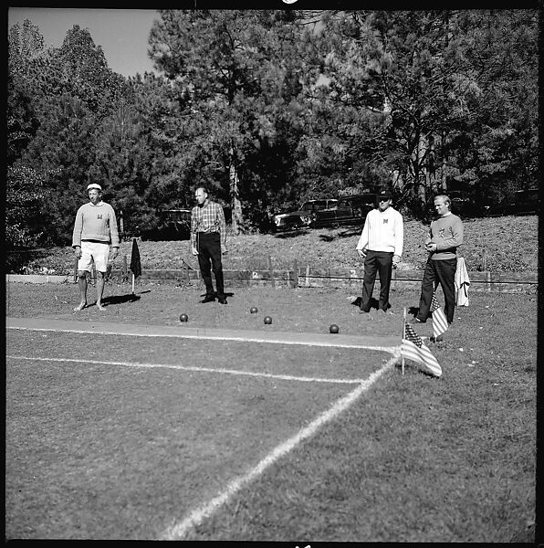 [89 Portraits and Snapshots: Carrol Cooney and Bocce Tournament Spectators, Turtle at Old Lyme Country Club, Old Lyme, Connecticut], Walker Evans (American, St. Louis, Missouri 1903–1975 New Haven, Connecticut), Film negative