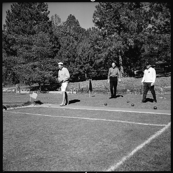 [89 Portraits and Snapshots: Carrol Cooney and Bocce Tournament Spectators, Turtle at Old Lyme Country Club, Old Lyme, Connecticut], Walker Evans (American, St. Louis, Missouri 1903–1975 New Haven, Connecticut), Film negative