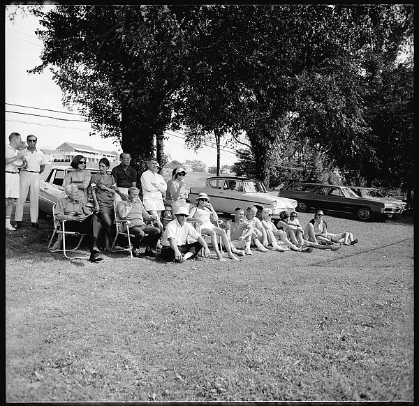 [89 Portraits and Snapshots: Carrol Cooney and Bocce Tournament Spectators, Turtle at Old Lyme Country Club, Old Lyme, Connecticut], Walker Evans (American, St. Louis, Missouri 1903–1975 New Haven, Connecticut), Film negative