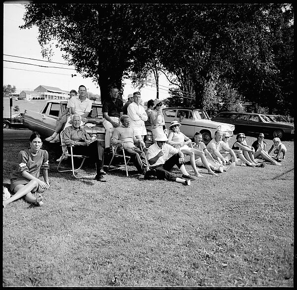 [89 Portraits and Snapshots: Carrol Cooney and Bocce Tournament Spectators, Turtle at Old Lyme Country Club, Old Lyme, Connecticut], Walker Evans (American, St. Louis, Missouri 1903–1975 New Haven, Connecticut), Film negative