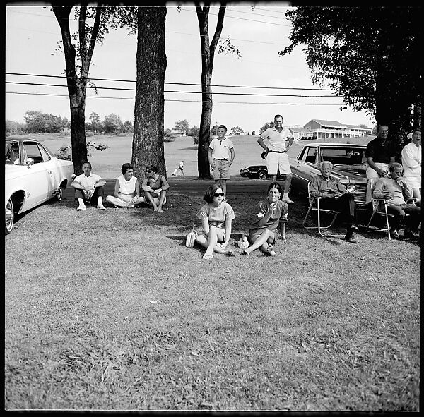 [89 Portraits and Snapshots: Carrol Cooney and Bocce Tournament Spectators, Turtle at Old Lyme Country Club, Old Lyme, Connecticut], Walker Evans (American, St. Louis, Missouri 1903–1975 New Haven, Connecticut), Film negative