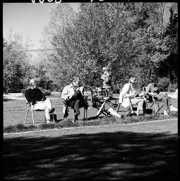 [89 Portraits and Snapshots: Carrol Cooney and Bocce Tournament Spectators, Turtle at Old Lyme Country Club, Old Lyme, Connecticut], Walker Evans (American, St. Louis, Missouri 1903–1975 New Haven, Connecticut), Film negative