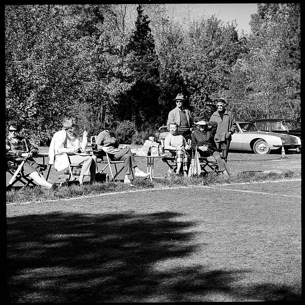 [89 Portraits and Snapshots: Carrol Cooney and Bocce Tournament Spectators, Turtle at Old Lyme Country Club, Old Lyme, Connecticut], Walker Evans (American, St. Louis, Missouri 1903–1975 New Haven, Connecticut), Film negative