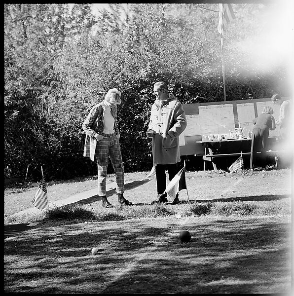 [89 Portraits and Snapshots: Carrol Cooney and Bocce Tournament Spectators, Turtle at Old Lyme Country Club, Old Lyme, Connecticut], Walker Evans (American, St. Louis, Missouri 1903–1975 New Haven, Connecticut), Film negative