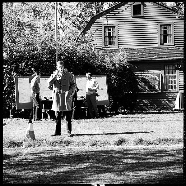 [89 Portraits and Snapshots: Carrol Cooney and Bocce Tournament Spectators, Turtle at Old Lyme Country Club, Old Lyme, Connecticut], Walker Evans (American, St. Louis, Missouri 1903–1975 New Haven, Connecticut), Film negative