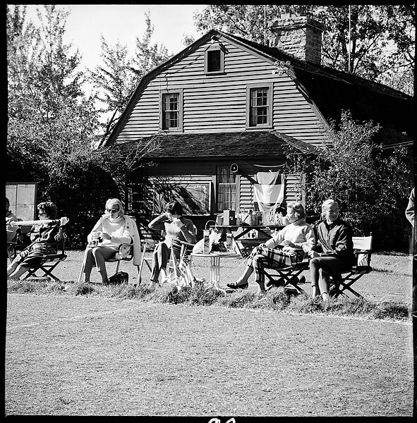 [89 Portraits and Snapshots: Carrol Cooney and Bocce Tournament Spectators, Turtle at Old Lyme Country Club, Old Lyme, Connecticut], Walker Evans (American, St. Louis, Missouri 1903–1975 New Haven, Connecticut), Film negative